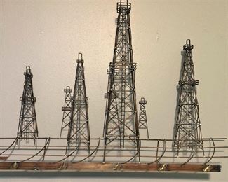 Oil well wall art by Whetstone of Oklahoma City