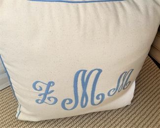 Monogrammed pillow - Are these your initials?