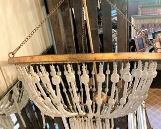 One of two matching light fixtures