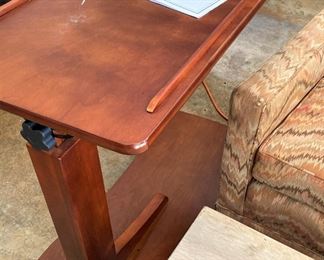 Adjustable couch, chair, or bed tray