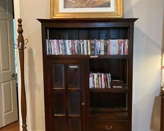 Bookcase-Etegere and coat rack