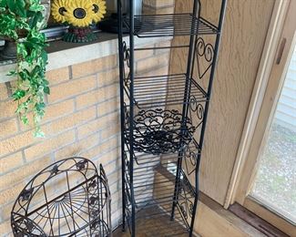 Wrought iron shelf, display stand 