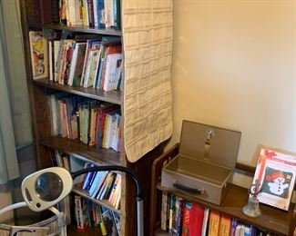 Books, book cases, 