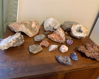 Natural stones, crystal 