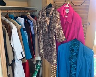 Coats, clothing, vintage and new 
