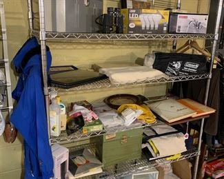 Wire rolling kitchen / basement shelving with adjustable shelves 