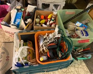 Tools, cleaning supplies
