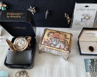 Pocket watch, jewelry 