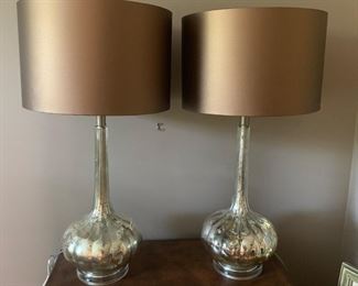 Mercury glass lamps