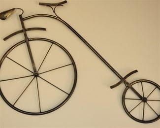 Metal wall art bicycle