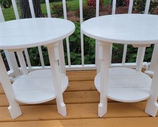 Resin outdoor tables