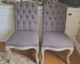 2 parson chairs
