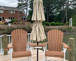 Poly barstool outdoor set