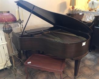 Vintage baby grand piano