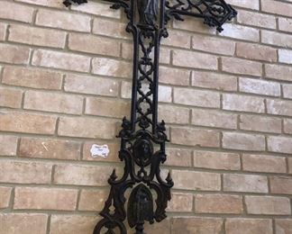 Long French antique cast iron cross