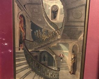 Framed Carlton House grand staircase