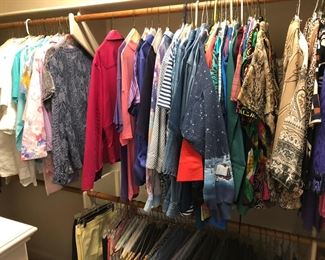 Lots of fine women's clothes