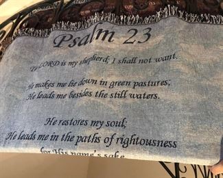 Psalm 23 throw