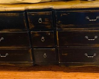 French style 9 drawer solid wood dresser