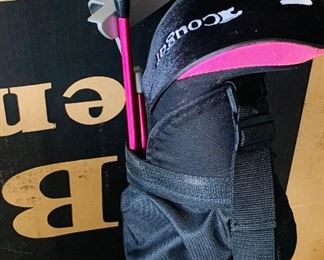 Set of Tour Cat Junior girl's golf clubs in pink--so cute