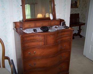 MORGANTON TALL CHEST, VANITY MIRROR & MISC.