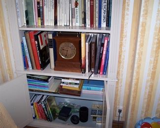 MORE BOOKS & CLOCK