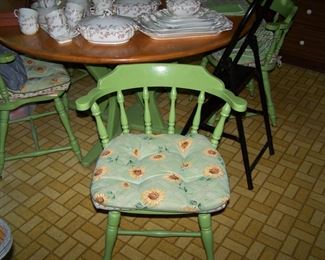DETAIL OF KITCHEN CHAIR SET