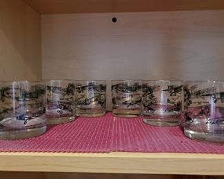 Vintage Aircraft Themed HIGH BALL Glasses