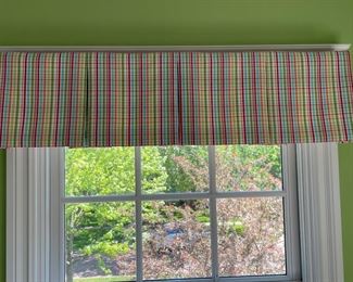 Plaid Valences - 2 Available. Each Measures 45" W. Photo 1 of 2.