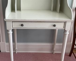 Vintage White Desk / Secretary. Measures 29.5" x 20" x 42" H. Photo 1 of 2.