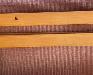 Land of Nod Twin Bed with Optional Guard Rails - 2 Available. Headboard Finial Measures 54" H. Photo 4 of 4.