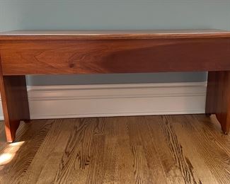 Storage Bench. Measures 42" W x 12" D x 19.5" H. Photo 1 of 2.