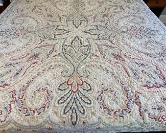 Pottery Barn King Quilt & Pillow Shams. Photo 2 of 2.