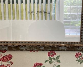 Watercolor Signed by Artist, Mary Ann Gaul. Measures 23.5" x 17" without Frame ; 33" x 27" With Frame. Photo 2 of 3.