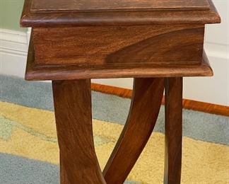 Sculptural Side Table. Measures 10" W x 10" W x 29" H. Photo 3 of 3.