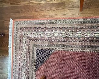 Einstein Moomjy Red Wool Persian-Style Rug. Measures 8' x 10' Photo 2 of 4.