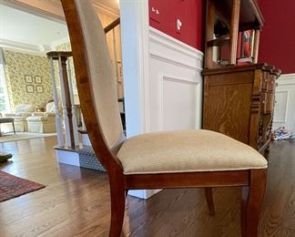 Set of 8 Upholstered Dining Chairs. Each Measures 20" W x 18" Seat Height. Photo 2 of 2.