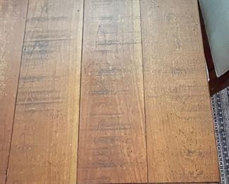 Crate & Barrel Extension Farm Table. Measures 76" - 100" L x 44" D x 31" H with 36" Clearance. Photo 4 of 4.