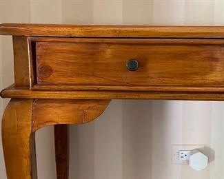 Three Drawer Console. Measures 48" W x 16" D x 30" H. Photo 3 of 4.