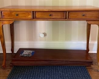 Three Drawer Console. Measures 48" W x 16" D x 30" H. Photo 1 of 4.
