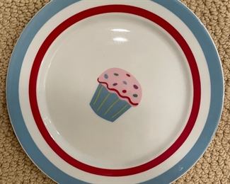 Set of 8 Tag Cupcake Plates. Photo 1 of 2.