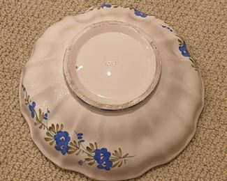 Italian Glazed Ceramic Bowl. Measures 10" D. Photo 3 of 3.