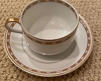 Theodore Haviland Patricia China:
4 Tea Cups, 10 Saucers, 2 Bowls, 2 Dessert Plates
6 Salad Plates, 6 Dinner Plates. Photo 4 of 4.