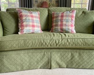 Wesley Hall Curved Backed Sofa. Measures 72" W x 40" D. Photo 1 of 5.