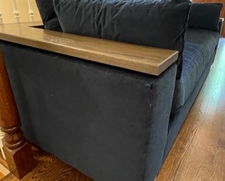 BRAND NEW Kravet Blue Upholstered Sofa. Measures 96" W x 42." Photo 3 of 3.