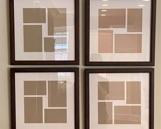 Gallery Wall of Black Framed Picture Frames.