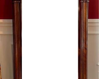German Biedermeier Classical Pier Mirror With Stand. Mirror Measures 32" W x 68" H. Stand Measures 33" W x 17" D x 32.5" H. Photo 1 of 7.