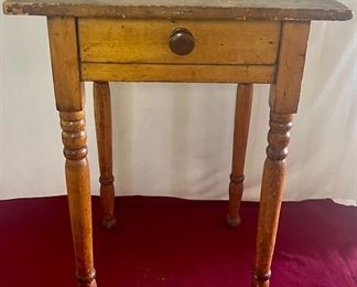19th CENTURY ONE DRAWER STAND 