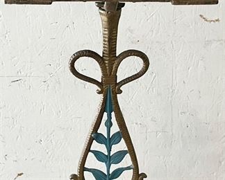 CAST IRON ART DECO SMOKING STAND 