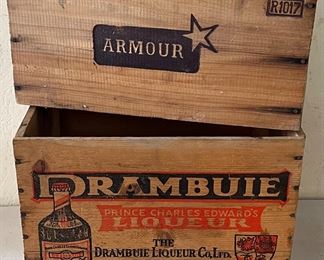 WOODEN ADVERTISING BOXES 